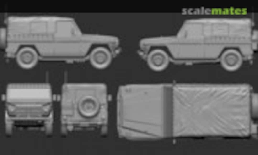 1:72 Wolf gl - langer Radstand (Germania Figuren STL CW-1102)