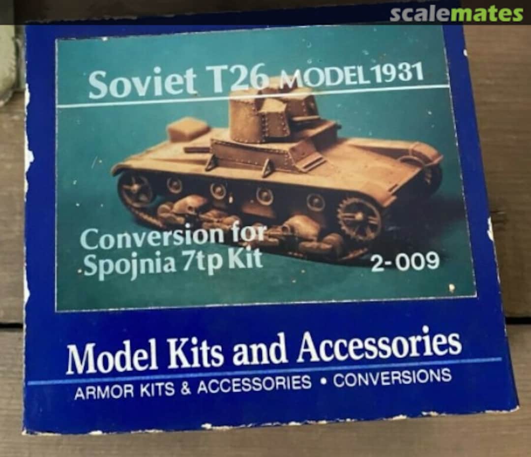 Boxart Soviet T-26 Model 1931 2-009 Commander Series Models Boxart Soviet T-26 Model 1931 2-009 Commander Series Models