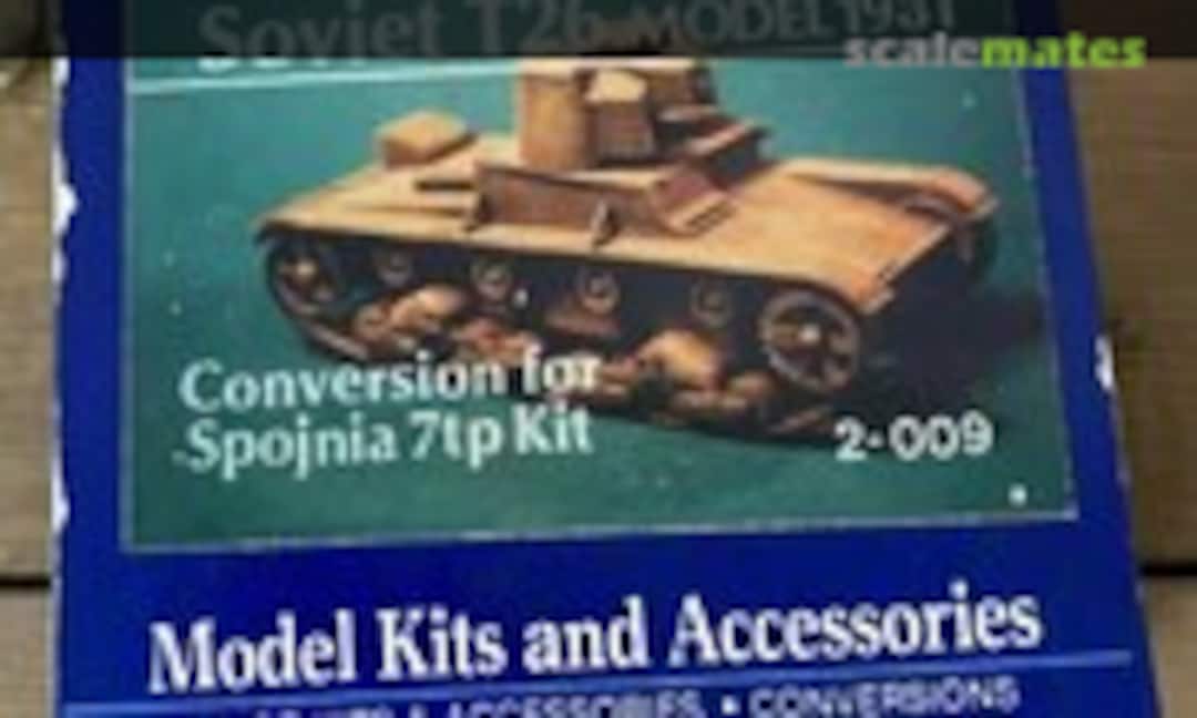 1:35 Soviet T-26 Model 1931 (Commander Series Models 2-009) 2-009