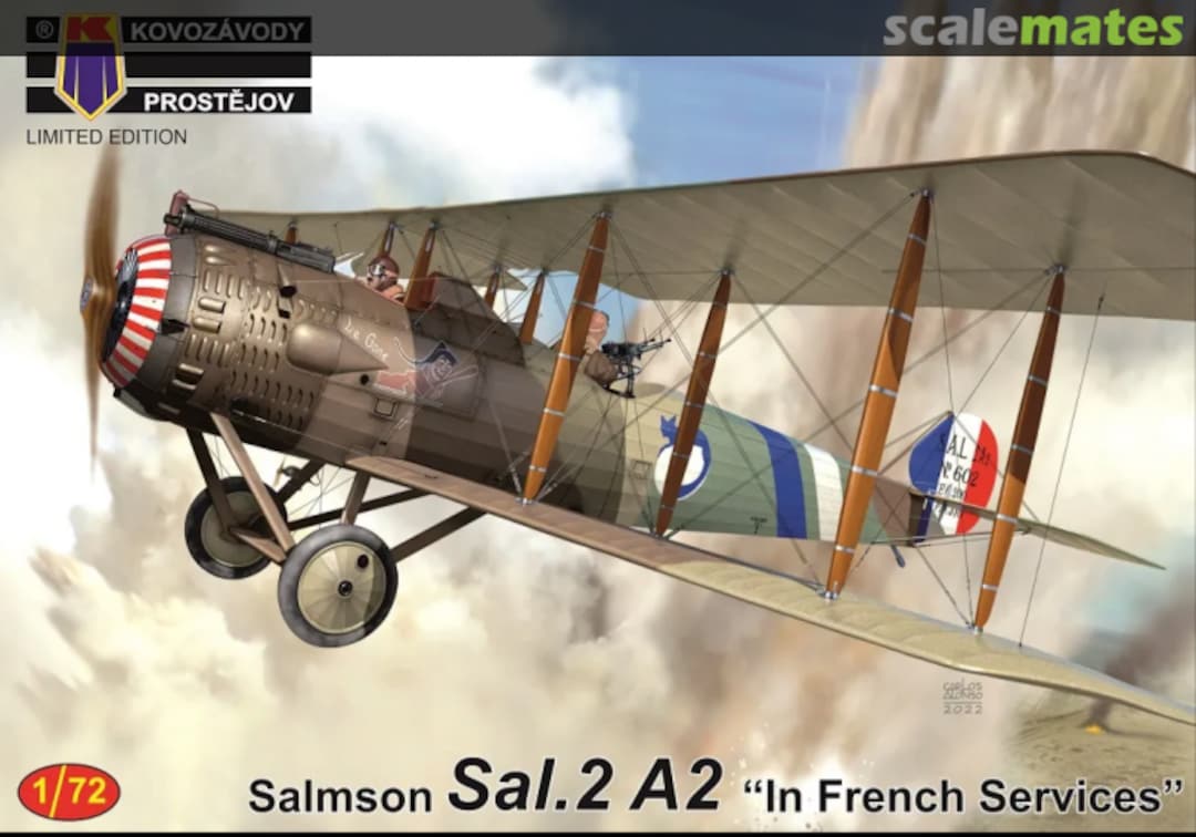 Boxart Salmson Sal.2 A2 "In French Services“ KPM0333 Kovozávody Prostějov Boxart Salmson Sal.2 A2 "In French Services“ KPM0333 Kovozávody Prostějov