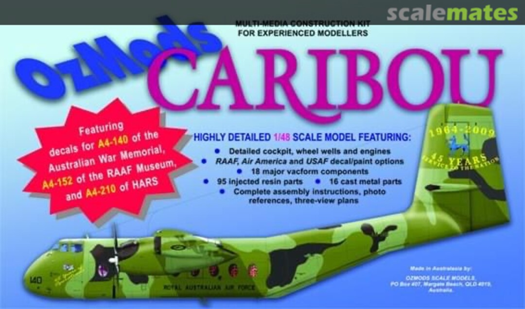 Boxart DHC-4 Caribou OMKIT4801 OzMods Boxart DHC-4 Caribou OMKIT4801 OzMods