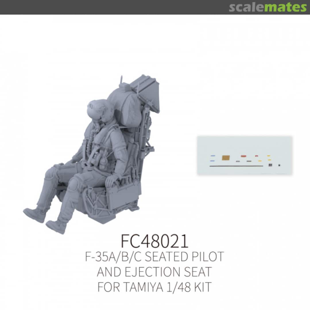 Boxart F-35A/B/C Seated Pilot and Ejection Seat #1 FC48021 Galaxy Model Boxart F-35A/B/C Seated Pilot and Ejection Seat #1 FC48021 Galaxy Model