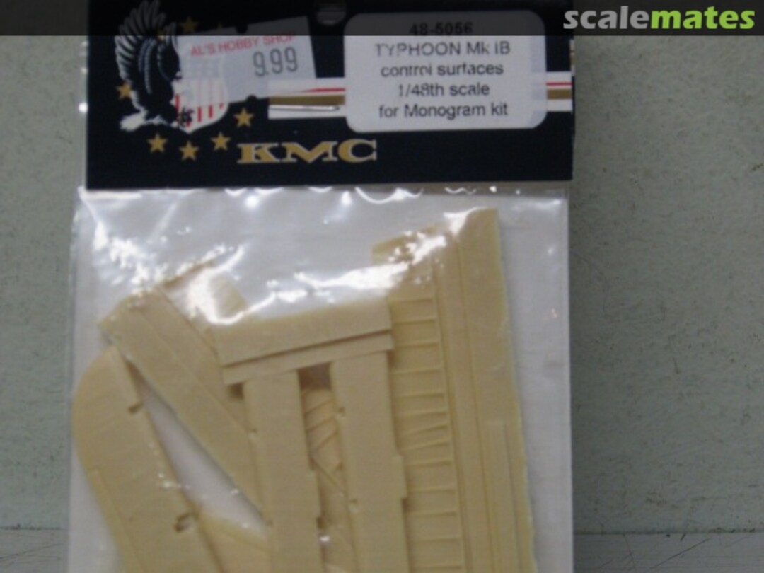 Boxart Hawker Typhoon 1b Control Surfaces 48-5056 KMC Boxart Hawker Typhoon 1b Control Surfaces 48-5056 KMC