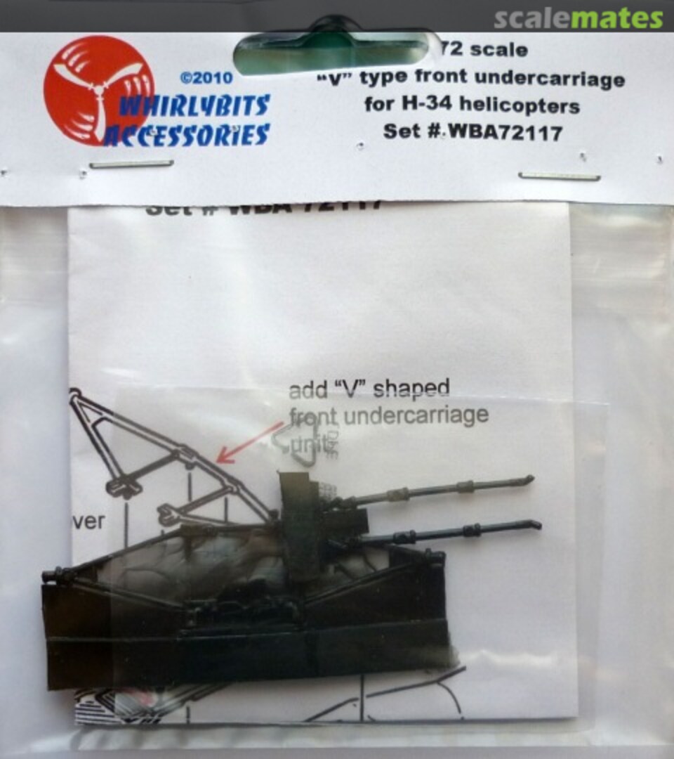 Boxart "V"-type front undercarriage for H-34 helicopters WBA72117 Whirlybits Boxart "V"-type front undercarriage for H-34 helicopters WBA72117 Whirlybits