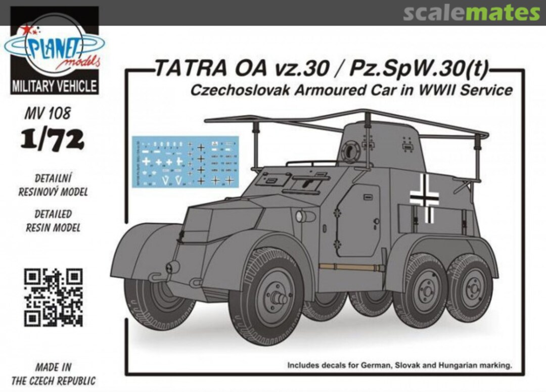 Boxart TATRA OA vz.30 / Pz.SpW.30(t) MV108 Planet Models