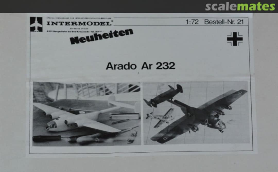 Boxart Arado Ar 232 21 Intermodel