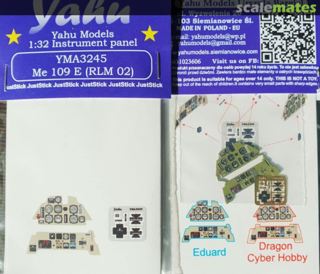 Boxart Me 109 E [RLM02] YMA3245 Yahu Models