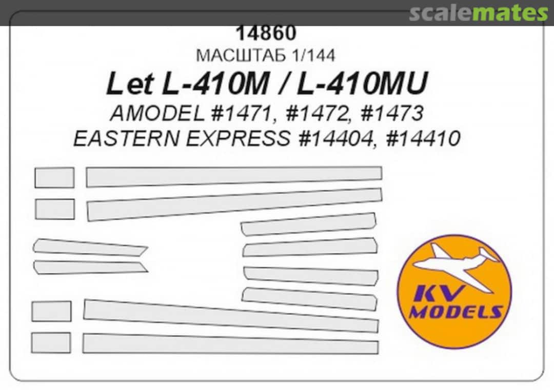 Boxart Painting masks for L-410M/MU (anti-icing,without engine masks) 14860 KV Models Boxart Painting masks for L-410M/MU (anti-icing,without engine masks) 14860 KV Models