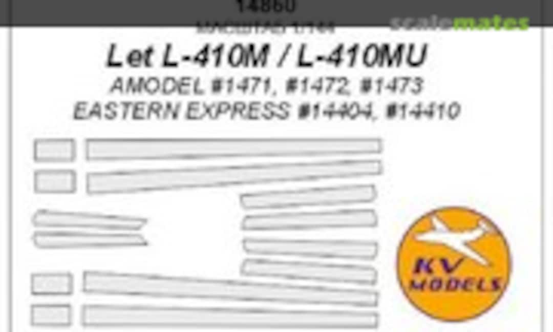 1:144 Painting masks for L-410M/MU (anti-icing,without engine masks) (KV Models 14860) 14860
