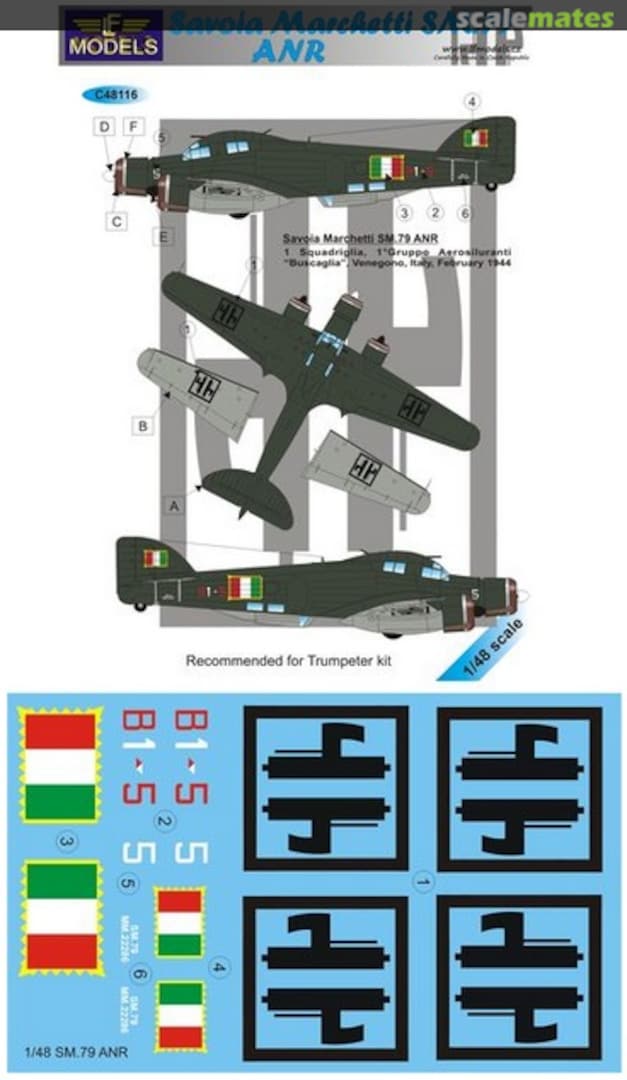 Boxart Savoia-Marchetti SM.79 C48116 LF Models Boxart Savoia-Marchetti SM.79 C48116 LF Models