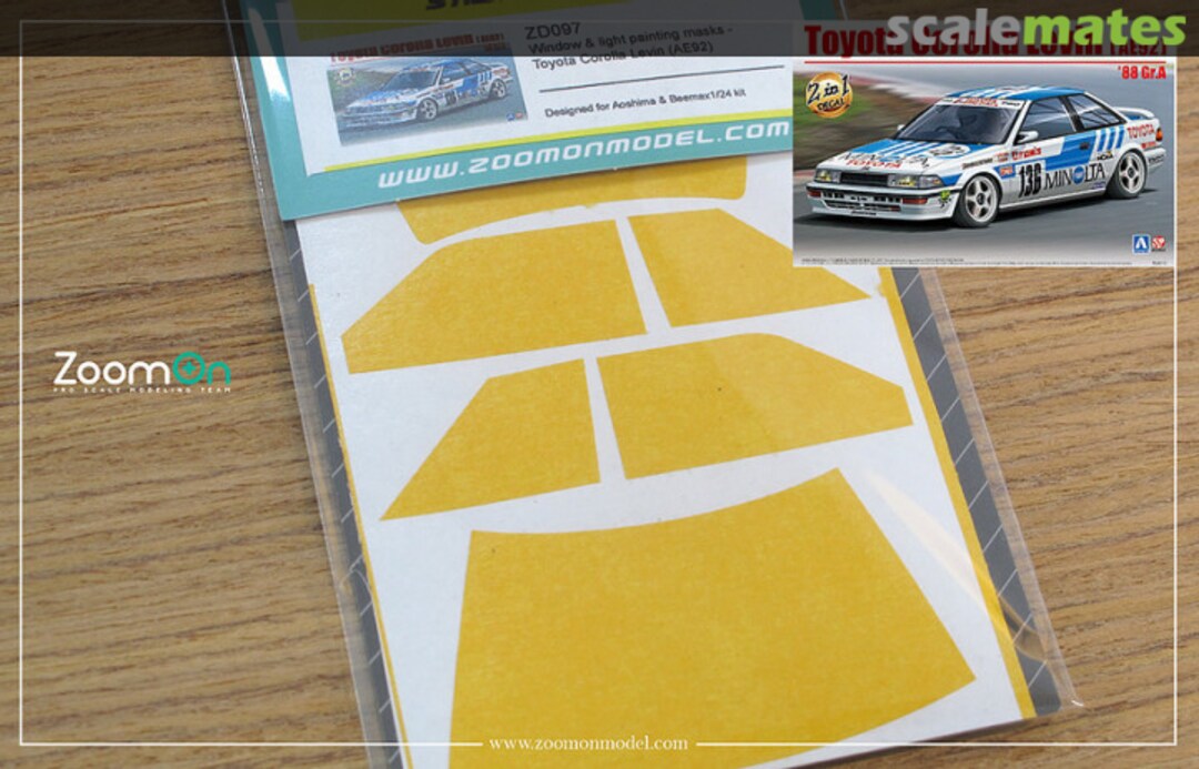 Boxart Window & light painting masks - Toyota Corolla Levin (AE92) ZD097 ZoomOn Boxart Window & light painting masks - Toyota Corolla Levin (AE92) ZD097 ZoomOn