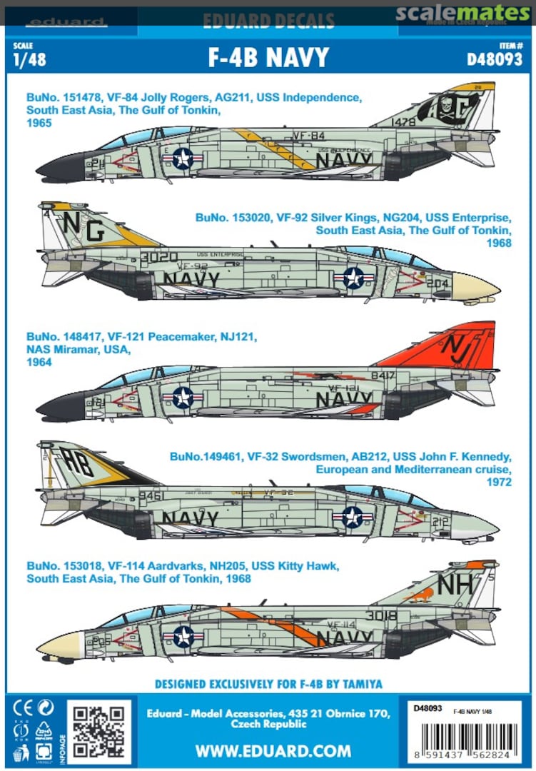 Boxart F-4B Navy D48093 Eduard Boxart F-4B Navy D48093 Eduard