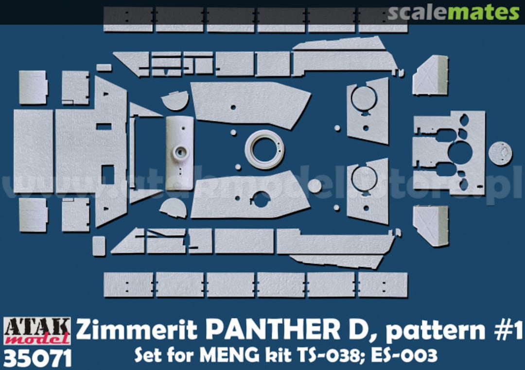Boxart Zimmerit PANTHER D pattern 1 35071 Atak Model Boxart Zimmerit PANTHER D pattern 1 35071 Atak Model