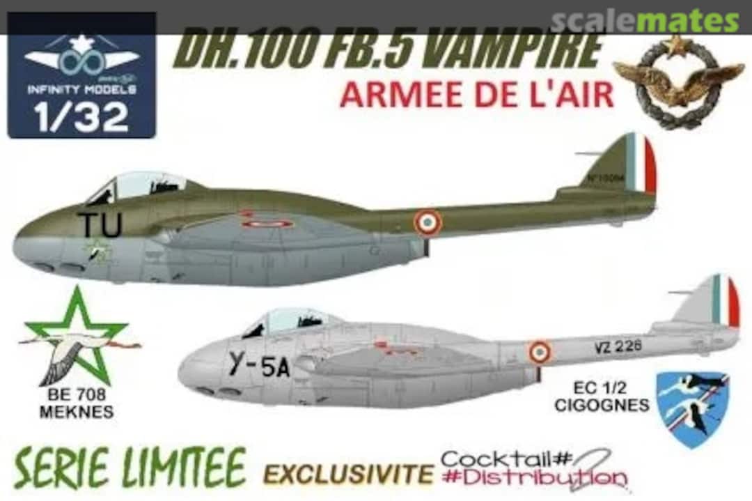 Boxart DH-100 Vampire F Mk.3 / FB.5 03F Infinity Models Boxart DH-100 Vampire F Mk.3 / FB.5 03F Infinity Models