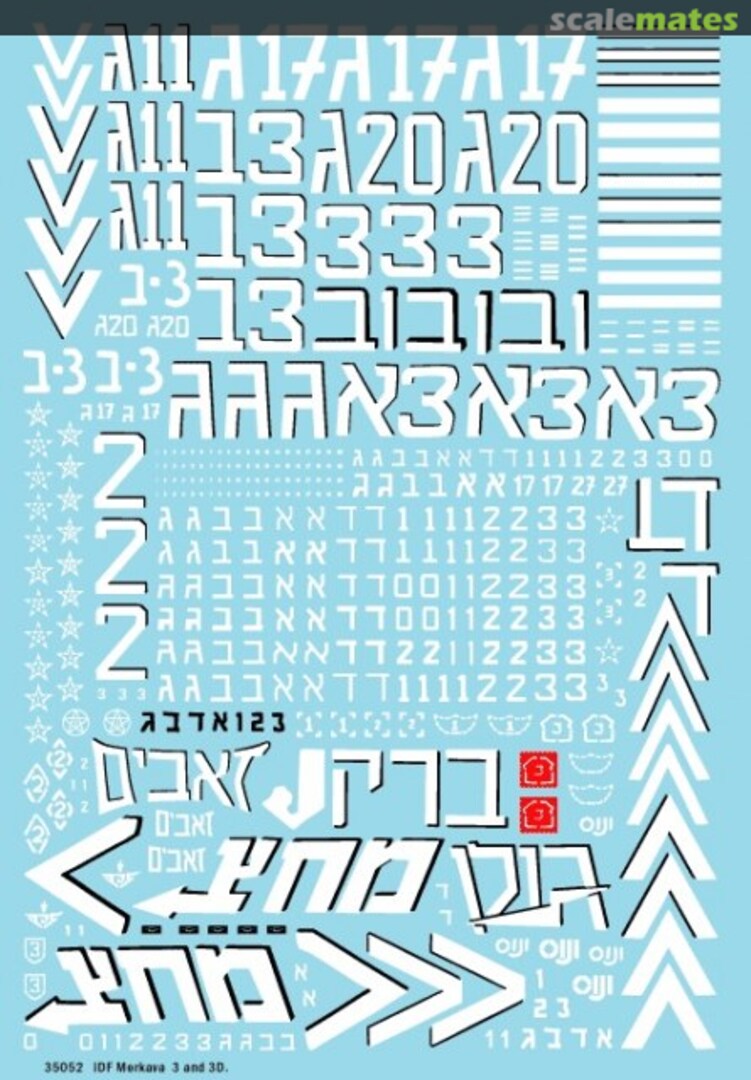 Boxart IDF MERKAVA Mk 3 and 3D 35052 Bison Decals Boxart IDF MERKAVA Mk 3 and 3D 35052 Bison Decals