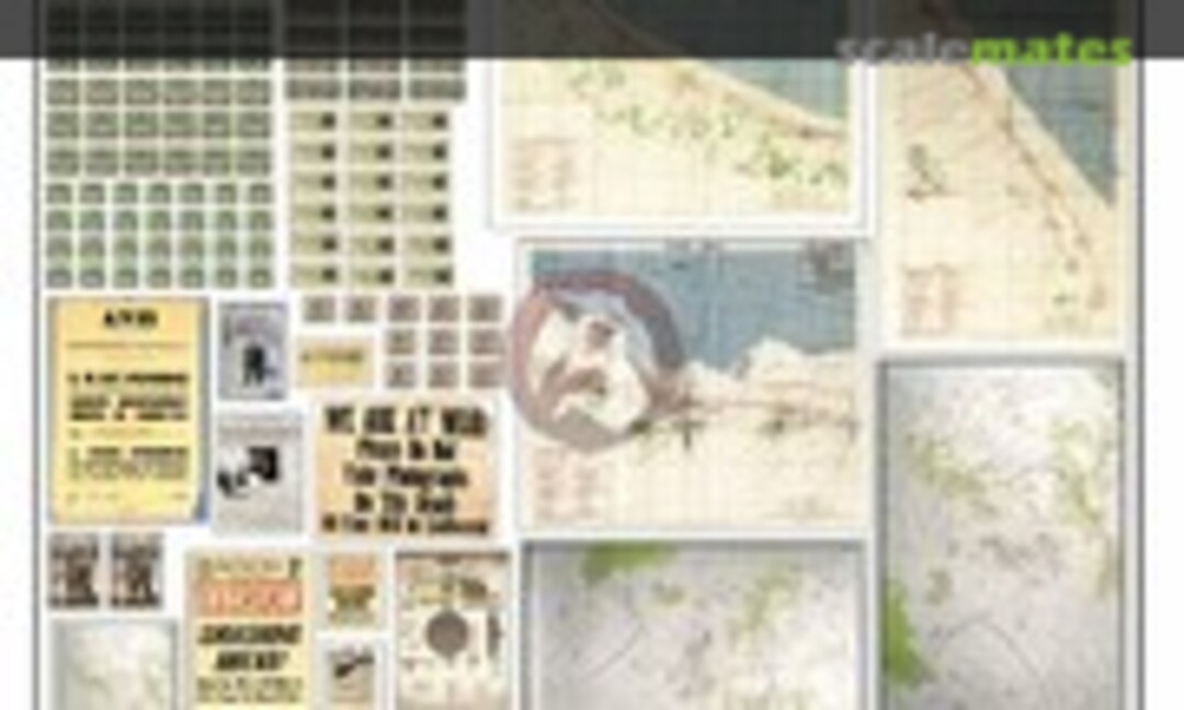 1:35 WWII Maps, Newspapers, Currency, Playing Cards etc (Verlinden Productions 1281) 1281