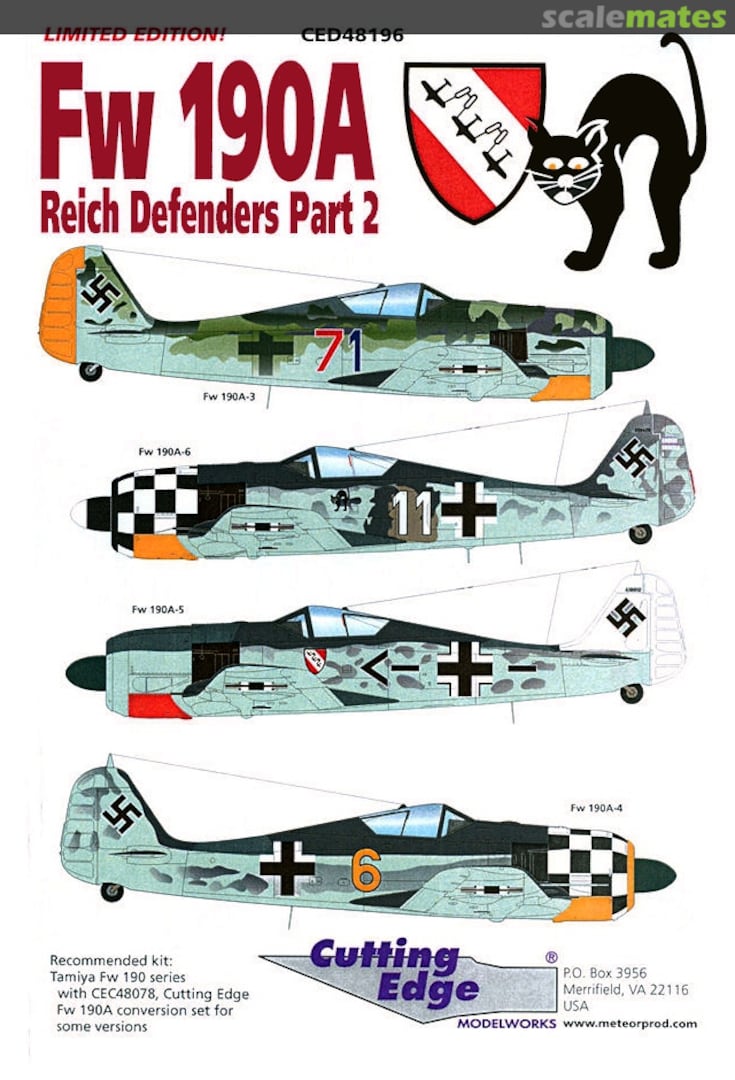 Boxart Fw 190A Reich Defenders Part 2 CED48196 Cutting Edge Modelworks Boxart Fw 190A Reich Defenders Part 2 CED48196 Cutting Edge Modelworks