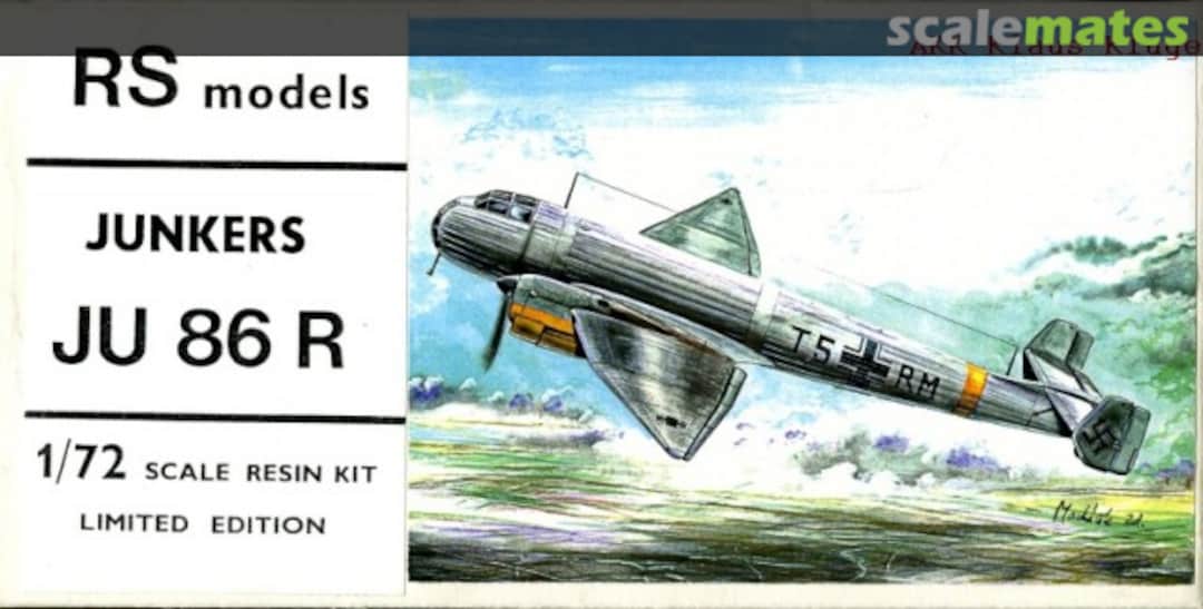 Boxart Junkers Ju 86R 7240C RS Models