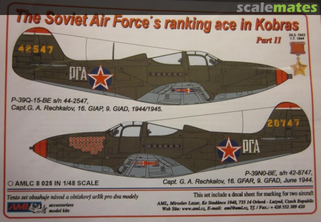 Boxart The Soviet Air Force's Ranking Ace in Kobras Part II AMLC8025 AML Boxart The Soviet Air Force's Ranking Ace in Kobras Part II AMLC8025 AML