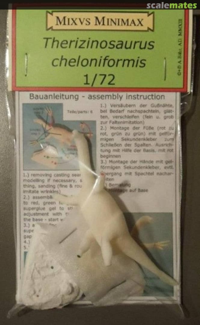 Boxart Therizinosaurus cheloniformis Mixvs Minimax Boxart Therizinosaurus cheloniformis Mixvs Minimax