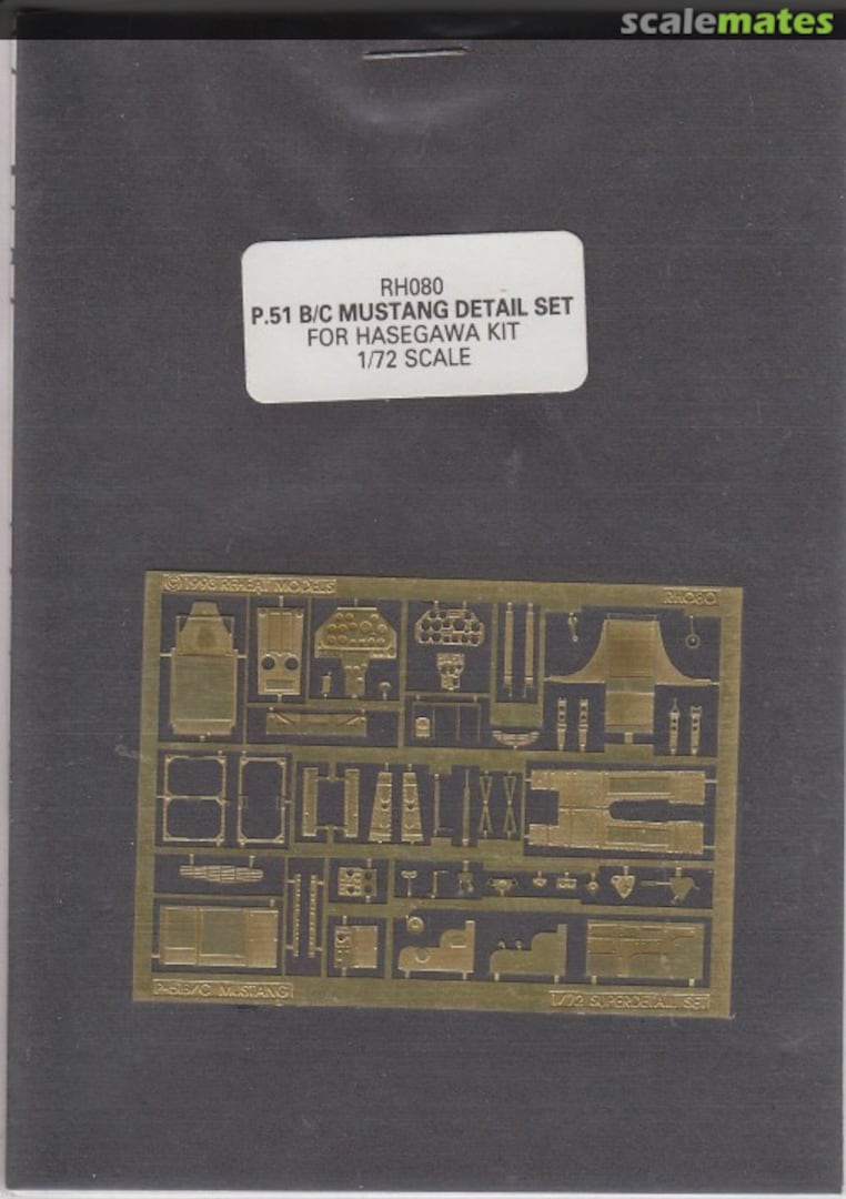 Boxart P.51 B/C Mustang Detail Set RH080 Reheat Models Boxart P.51 B/C Mustang Detail Set RH080 Reheat Models
