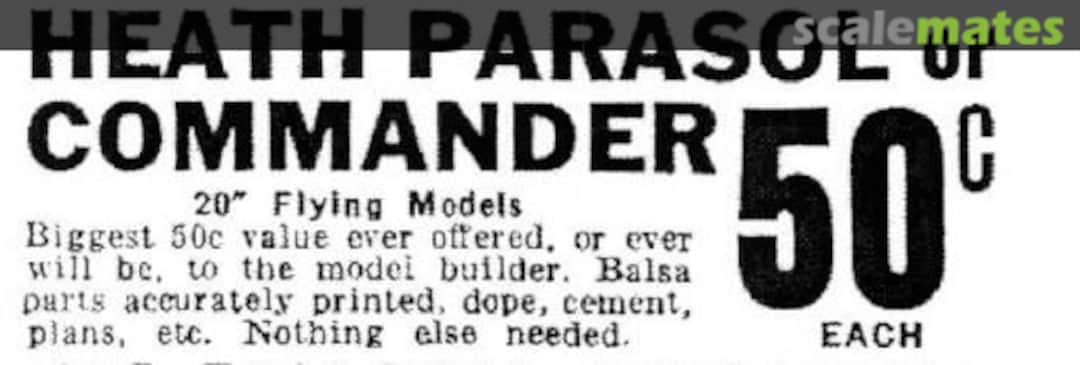 Boxart Heath Parasol Construct-A-Plane Boxart Heath Parasol Construct-A-Plane