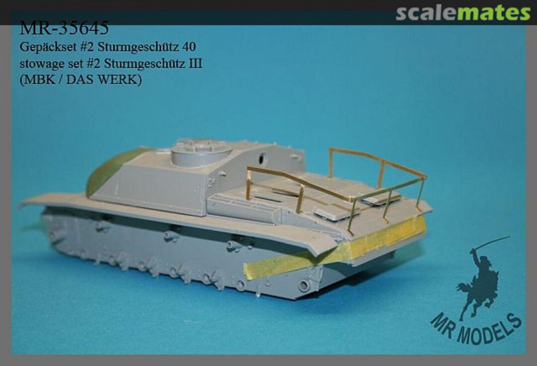 Boxart Gepäckset #2 Sturmgeschütz III (MBK / DAS WERK 2in1 kit) / 1:35 MR-35645 MR Modellbau Boxart Gepäckset #2 Sturmgeschütz III (MBK / DAS WERK 2in1 kit) / 1:35 MR-35645 MR Modellbau