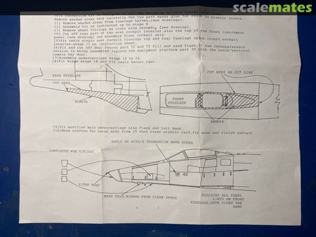 Boxart RF-101A / RF-101C Voodoo Conversion DB057 DB Conversions