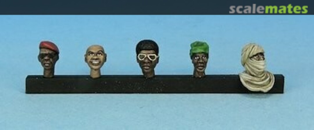 Boxart AFRICAN heads set 5 heads KMT35043F KMT Boxart AFRICAN heads set 5 heads KMT35043F KMT