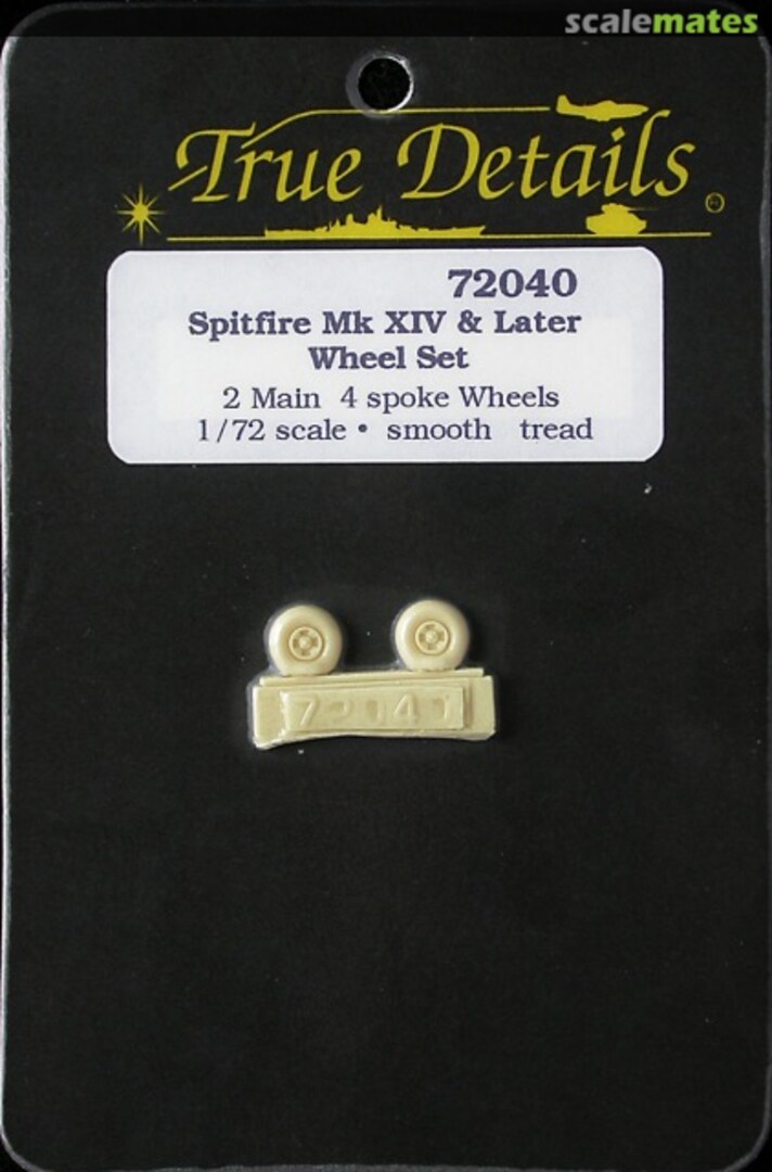 Boxart Spitfire Mk XIV & Later 4 Spoke Wheel Set 72040 True Details