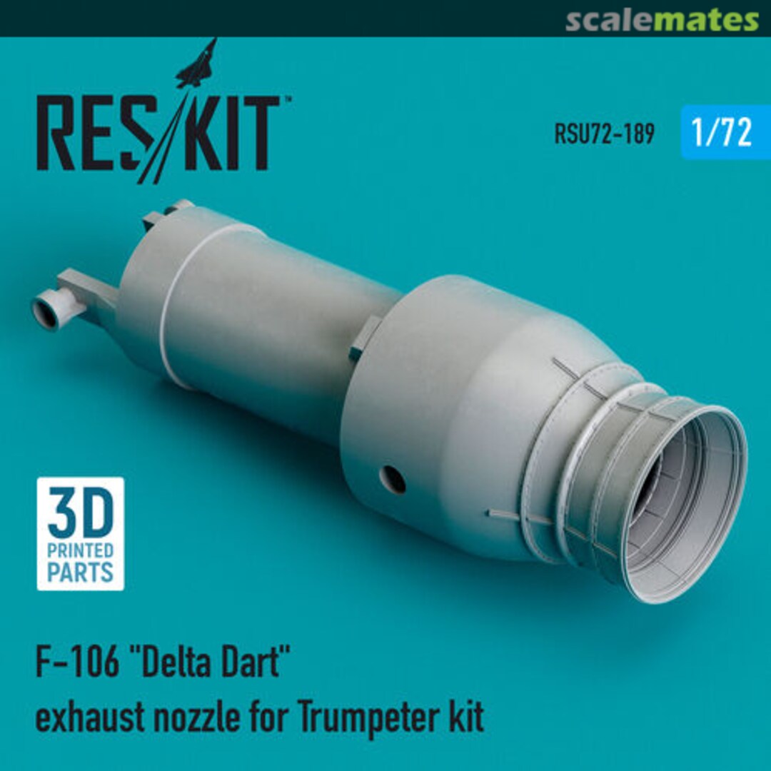 Boxart F-106 Delta Dart exhaust nozzle RSU72-0189 ResKit Boxart F-106 Delta Dart exhaust nozzle RSU72-0189 ResKit