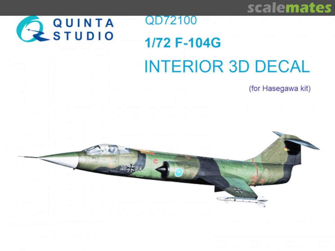 Boxart F-104G interior 3D decals QD72100 Quinta Studio Boxart F-104G interior 3D decals QD72100 Quinta Studio