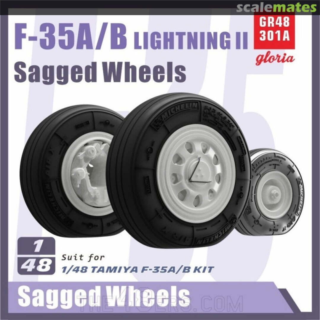 Boxart F-35A/B weighted wheels set GR48301A Gloria Model