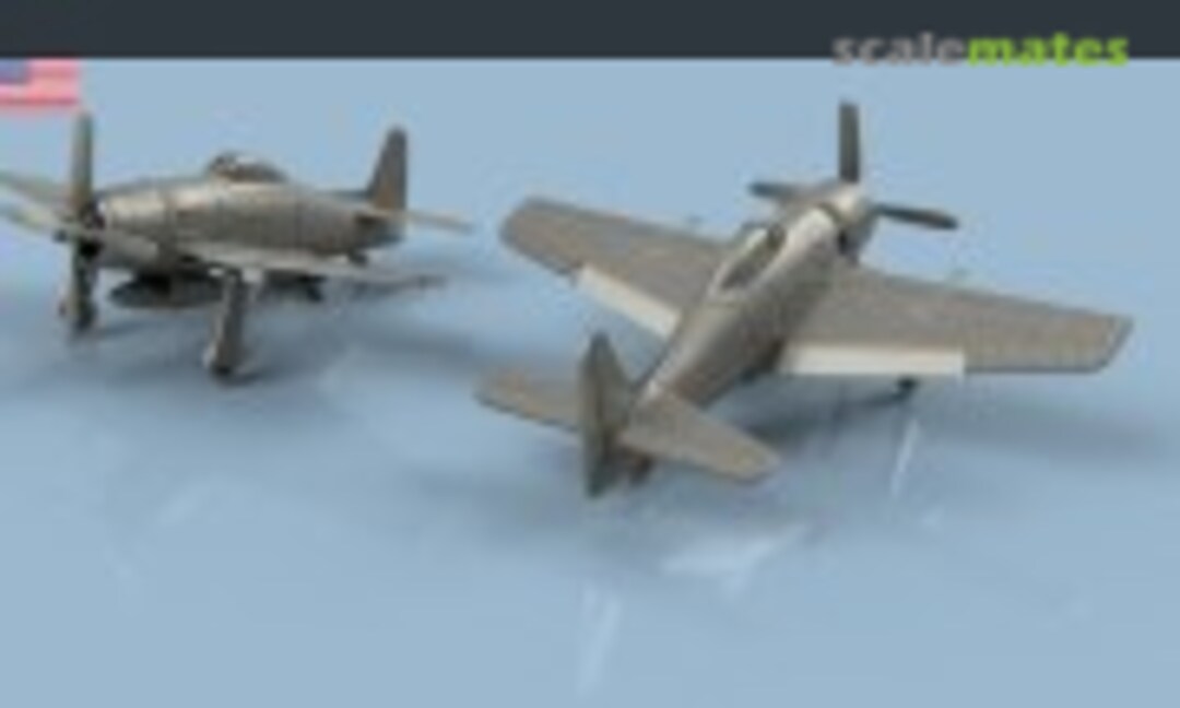 1:400 Grumman F8F-1 Bearcat, Unfolded Wings - 3D Printing (5pcs) (L'Arsenal 3D400487) 3D400487