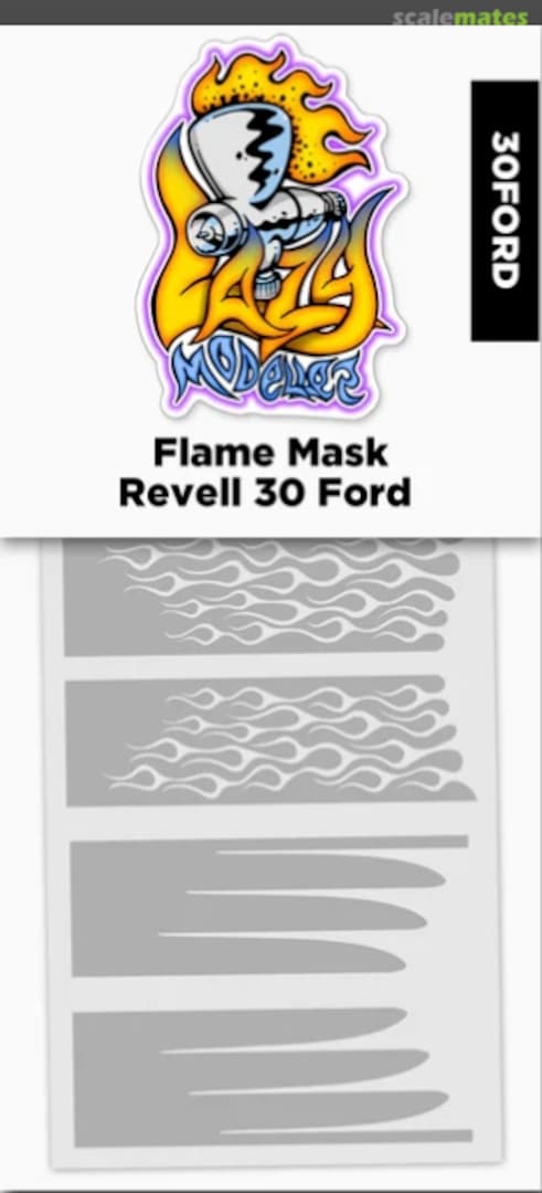 Boxart Flame/Scallop Mask 30FORD Lazy Modeller