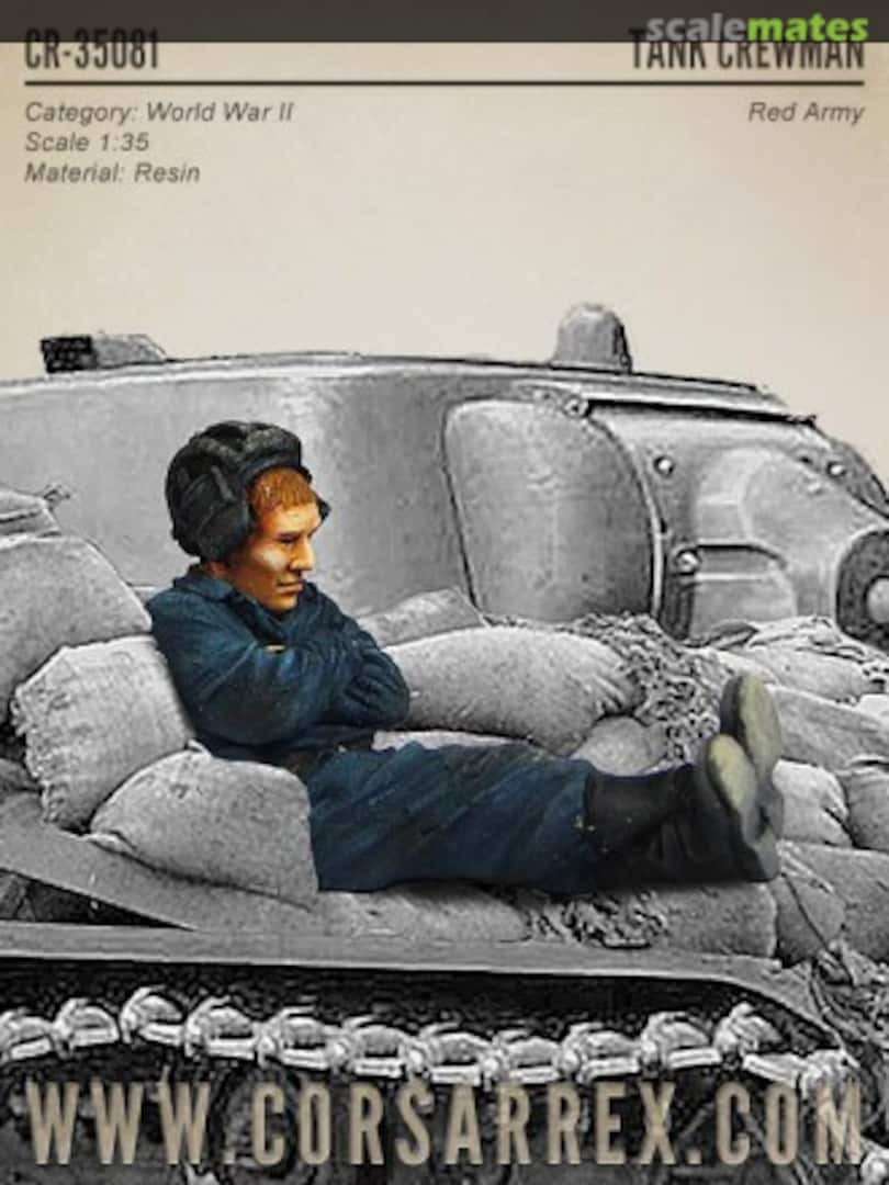 Boxart Tank Crewman No.4 Red Army WWII CR-35081 Corsar Rex