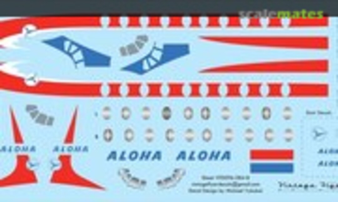 1:96 Viscount Aloha (Delivery) (Vintage Flyer Decals VFD096-084) VFD096-084