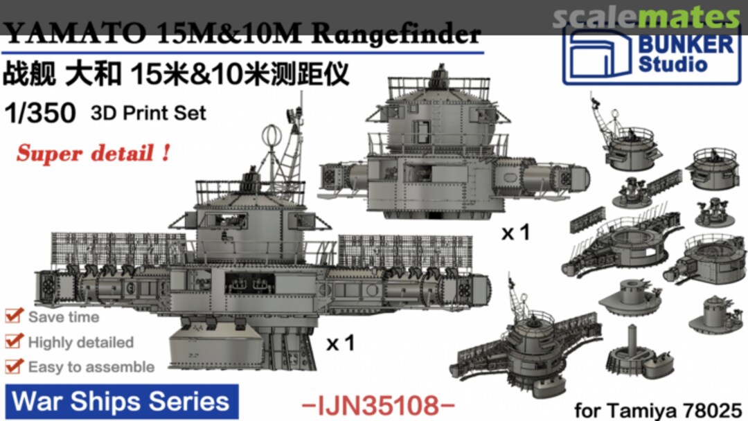 Boxart YAMATO 15M & 10M Rangefinder IJN35108 Bunker Studio