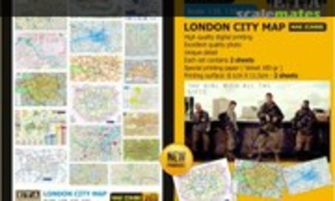 1:35 ZOMBIE - LONDON CITY MAP (ETA Diorama Accessories 203)