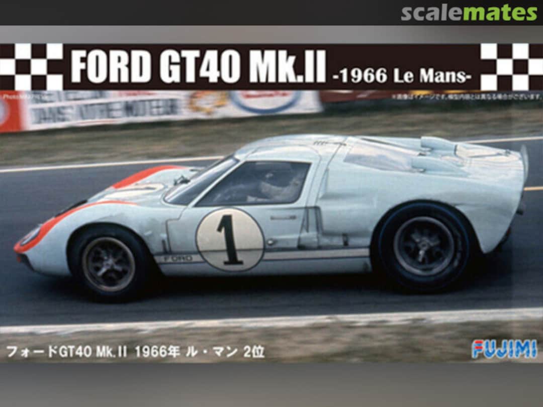 Boxart Ford GT40 Mk-II `66 LeMans 2nd 12604 Fujimi Boxart Ford GT40 Mk-II `66 LeMans 2nd 12604 Fujimi