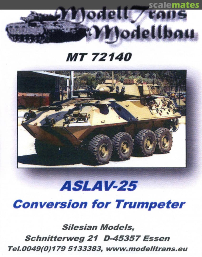 Boxart ASLAV-25 MT72140 Modell Trans Modellbau Boxart ASLAV-25 MT72140 Modell Trans Modellbau