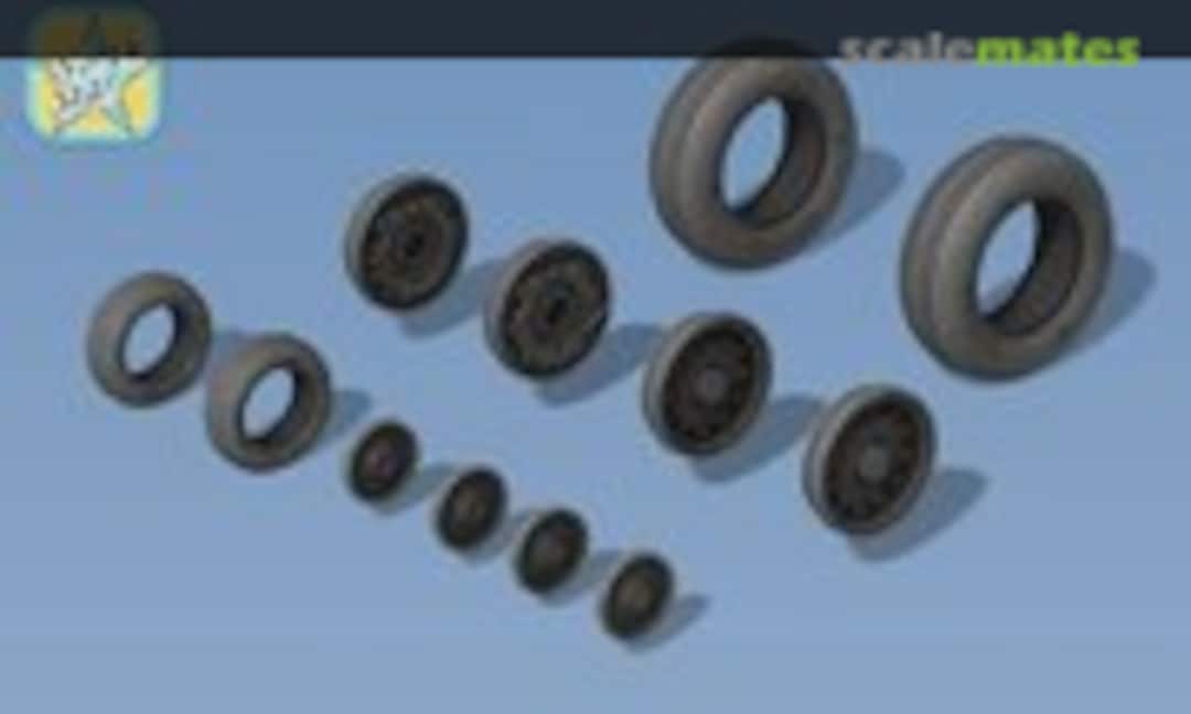 1:48 Wheels set for A-6 Intruder – No mask series (North Star 48105) 48105