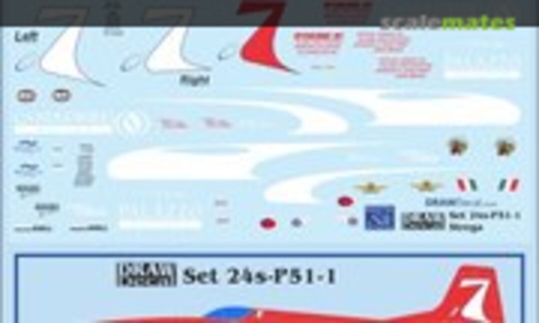 1:24 "Strega" P-51 Mustang Racer (Draw Decal 24-P51-1) 24-P51-1