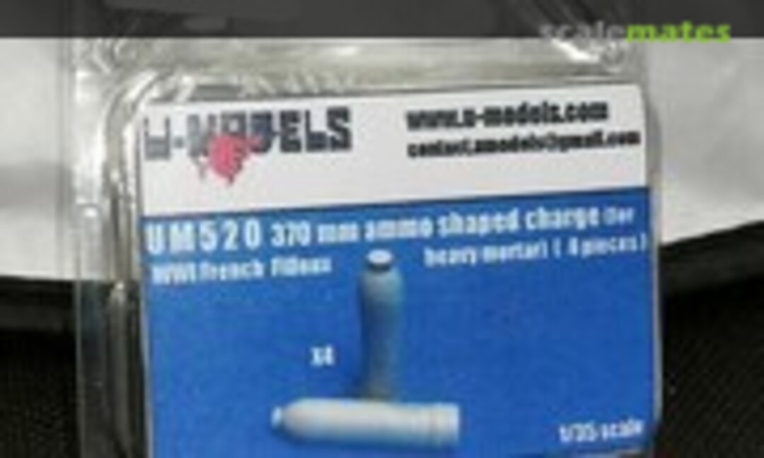 1:35 370mm Ammo Without Fuze WWI French Filloux Heavy Mortar (U-Models UM 520) UM 520