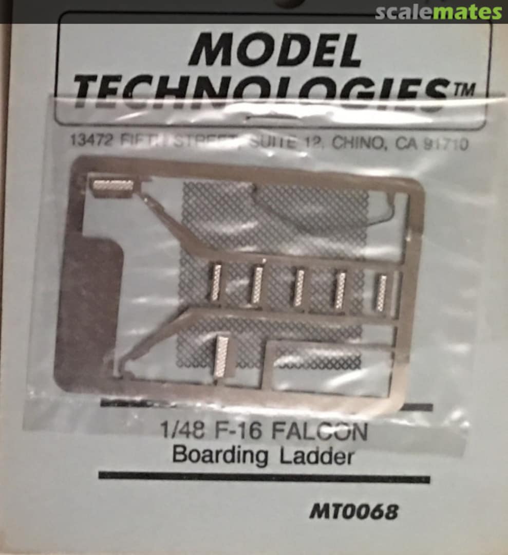 Boxart F-16 Falcon Boarding Ladder MT0068 Model Technologies Boxart F-16 Falcon Boarding Ladder MT0068 Model Technologies