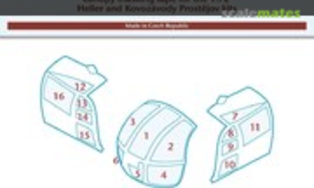 1:72 Canopy Mask: Alouette III - KP Kits - (Peewit M72290)