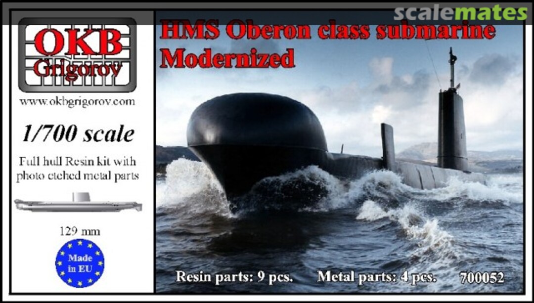 Boxart HMS Oberon class submarine 700052 OKB Grigorov