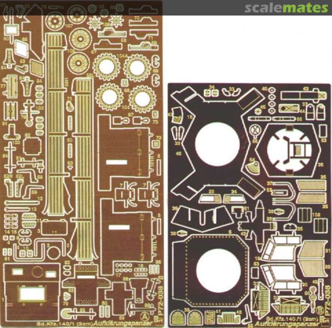 Boxart Sd.Kfz.140/1 Aufklarungspanzer (2cm) P72-038 Part Boxart Sd.Kfz.140/1 Aufklarungspanzer (2cm) P72-038 Part