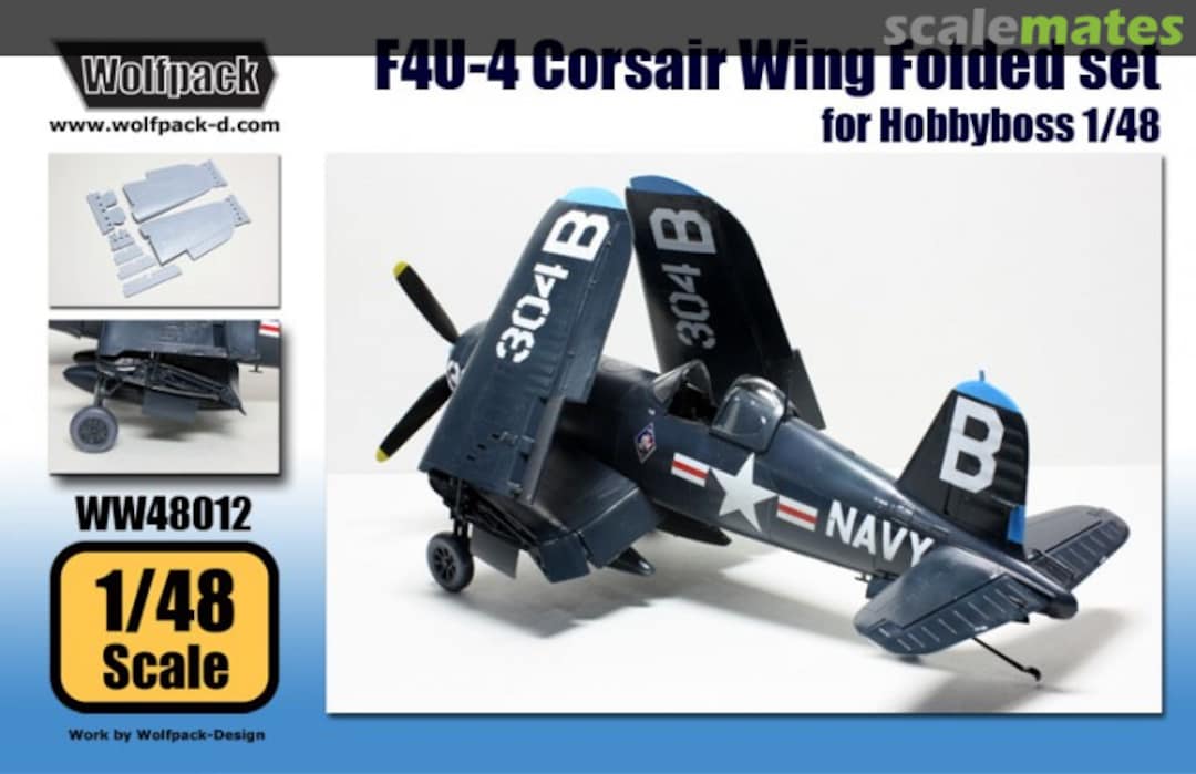 Boxart F4U-4 Corsair - Wing Folded Set WW48012 Wolfpack Boxart F4U-4 Corsair - Wing Folded Set WW48012 Wolfpack