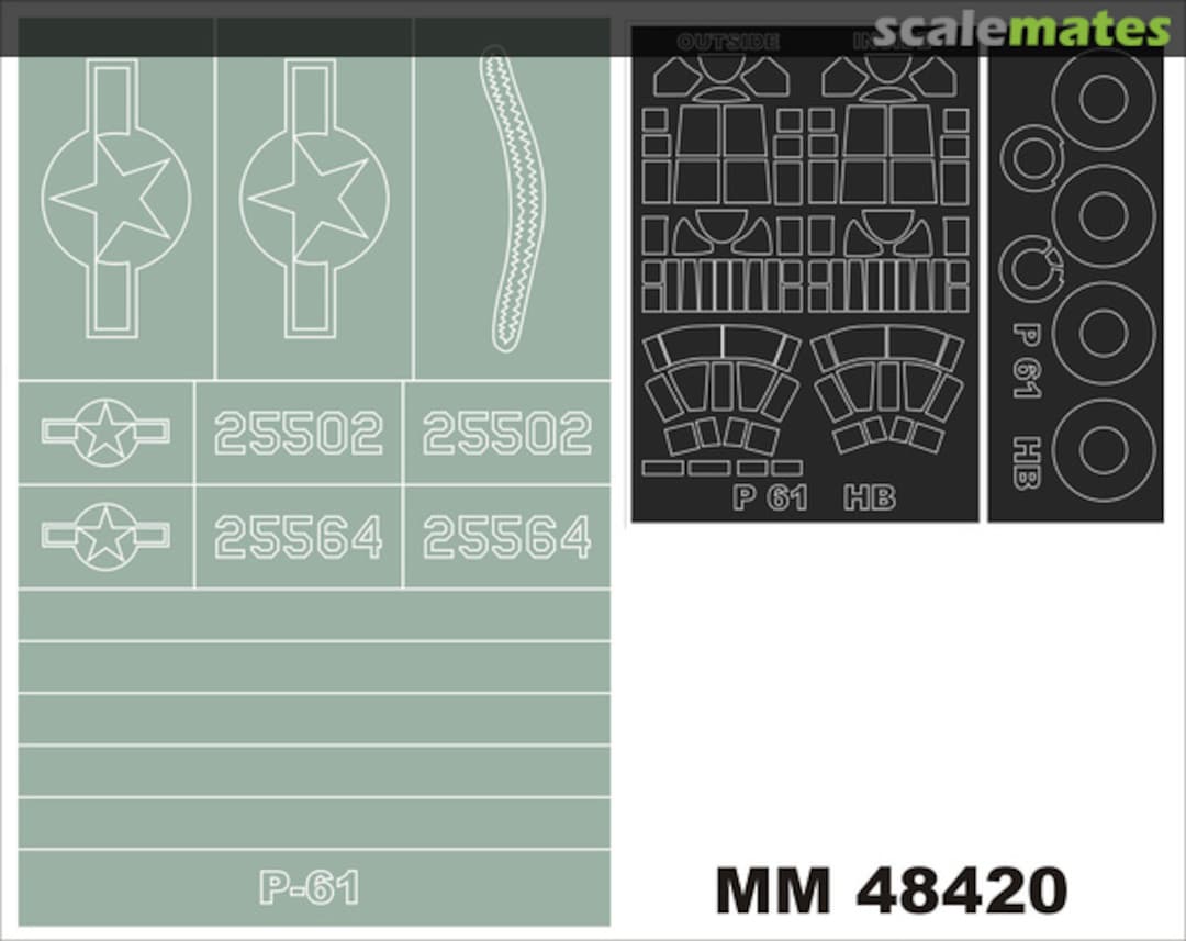 Boxart Northrop P-61A Black Widow MM48420 Montex Boxart Northrop P-61A Black Widow MM48420 Montex